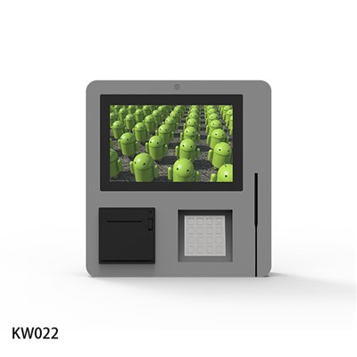 Pagamentos de cartão seguro quiosques montados na parede